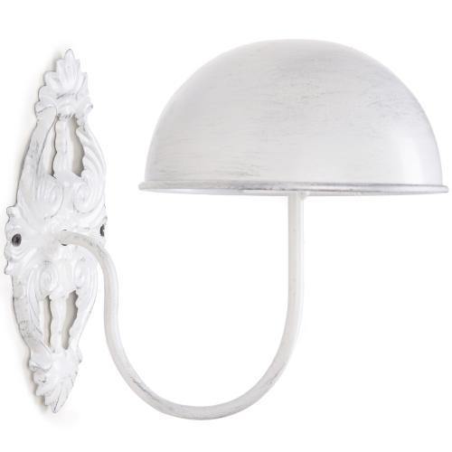 Wall-Mounted Vintage White Metal Hat & Wig Holders, Set of 2