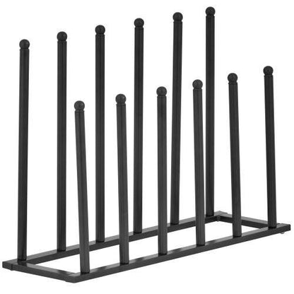 Modern Black Metal 6-Pair Boot Rack